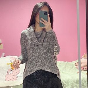 Express gray sweater